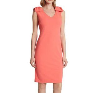 Taheri Women's Sleeveless Scuba Crepe Shift Dress